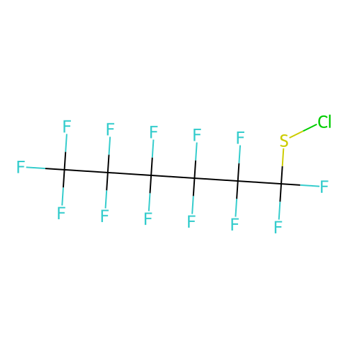 Tridecafluorohexanesulphenyl chloride structure