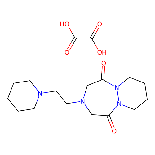 3-(2-Piperidin-1-ylethyl)hexahydro-1H-pyridazino(1,2-a)(1,2,5)triazepine-1,5(2H)-dione oxalate structure