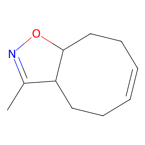 Cyclooct[d]isoxazole, 3a,4,5,8,9,9a-hexahydro-3-methyl- structure