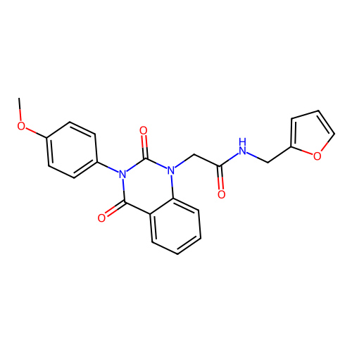 N-(furan-2-ylmethyl)-2-[3-(4-methoxyphenyl)-2,4-dioxoquinazolin-1-yl]acetamide structure