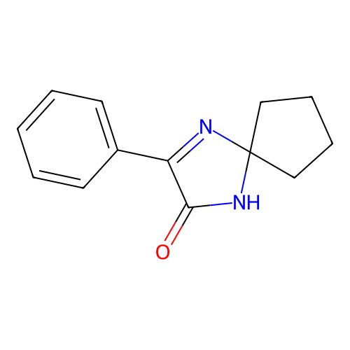 3-Phenyl-1,4-diazaspiro[4.4]non-3-en-2-one structure