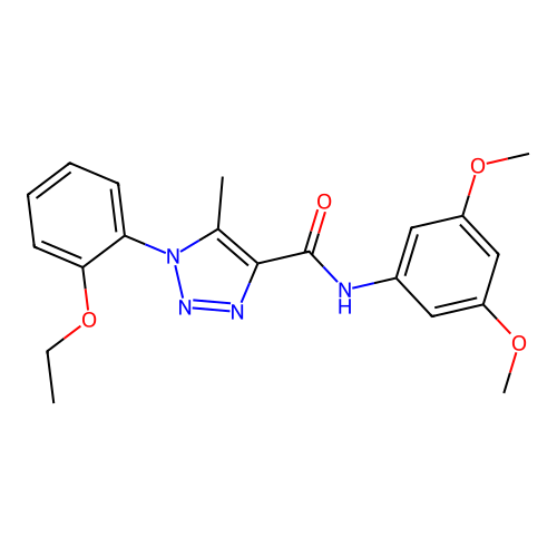 N-(3,5-dimethoxyphenyl)-1-(2-ethoxyphenyl)-5-methyl-1H-1,2,3-triazole-4-carboxamide structure
