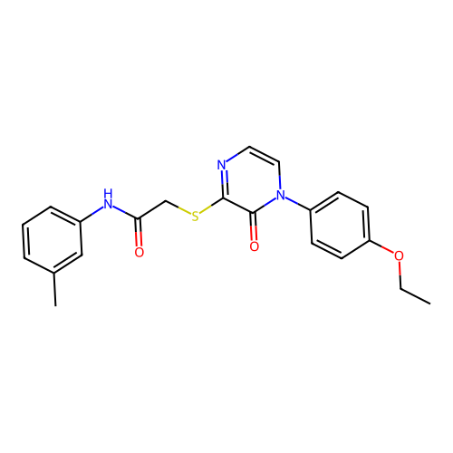 2-[4-(4-ethoxyphenyl)-3-oxopyrazin-2-yl]sulfanyl-N-(3-methylphenyl)acetamide structure