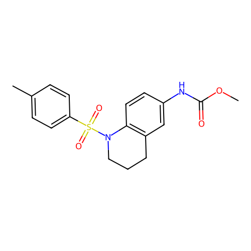 Methyl (1-tosyl-1,2,3,4-tetrahydroquinolin-6-yl)carbamate structure