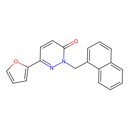 6-(Furan-2-yl)-2-(naphthalen-1-ylmethyl)pyridazin-3-one structure