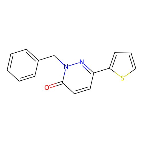 2-Benzyl-6-thiophen-2-ylpyridazin-3-one structure