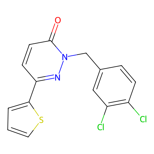 2-[(3,4-Dichlorophenyl)methyl]-6-thiophen-2-ylpyridazin-3-one structure