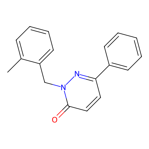 2-(2-methylbenzyl)-6-phenylpyridazin-3(2H)-one structure