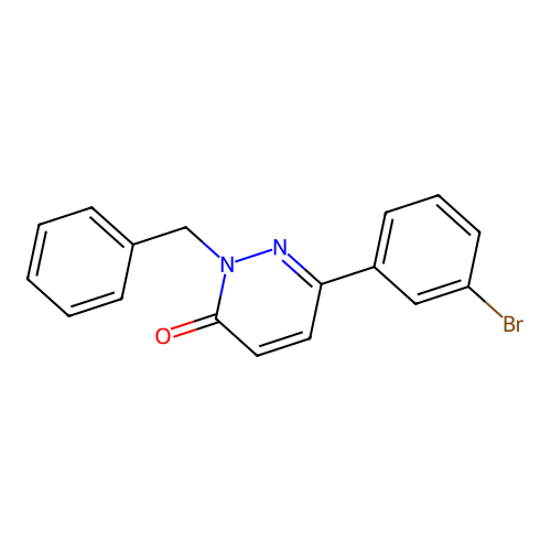 2-Benzyl-6-(3-bromophenyl)pyridazin-3-one structure