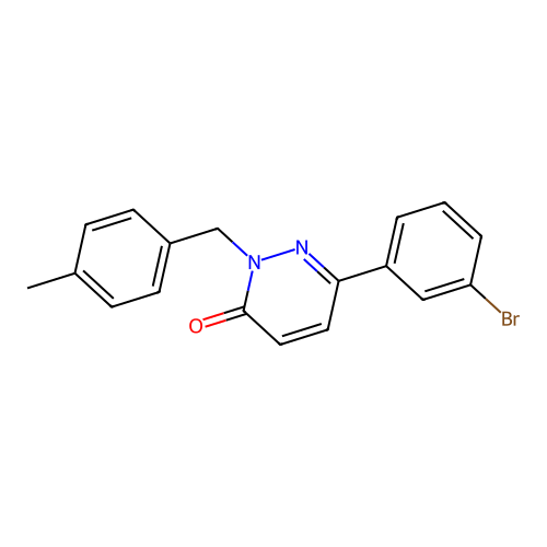 6-(3-Bromophenyl)-2-[(4-methylphenyl)methyl]pyridazin-3-one structure