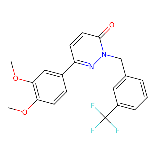 6-(3,4-dimethoxyphenyl)-2-(3-(trifluoromethyl)benzyl)pyridazin-3(2H)-one structure