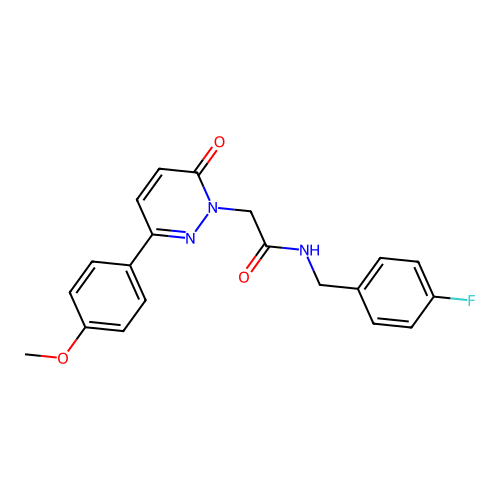 N-(4-fluorobenzyl)-2-(3-(4-methoxyphenyl)-6-oxopyridazin-1(6H)-yl)acetamide structure