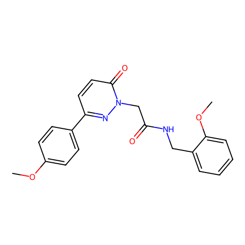 N-(2-methoxybenzyl)-2-(3-(4-methoxyphenyl)-6-oxopyridazin-1(6H)-yl)acetamide structure