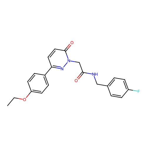 2-(3-(4-ethoxyphenyl)-6-oxopyridazin-1(6H)-yl)-N-(4-fluorobenzyl)acetamide structure