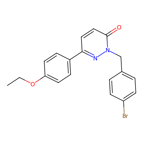 2-(4-bromobenzyl)-6-(4-ethoxyphenyl)pyridazin-3(2H)-one structure