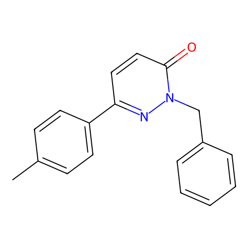 2-benzyl-6-(p-tolyl)pyridazin-3(2H)-one structure