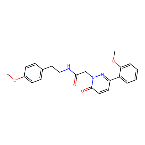 N-(4-methoxyphenethyl)-2-(3-(2-methoxyphenyl)-6-oxopyridazin-1(6H)-yl)acetamide structure