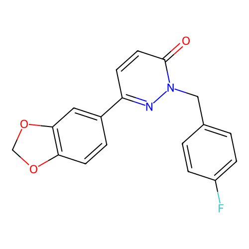 6-(1,3-Benzodioxol-5-yl)-2-[(4-fluorophenyl)methyl]pyridazin-3-one structure