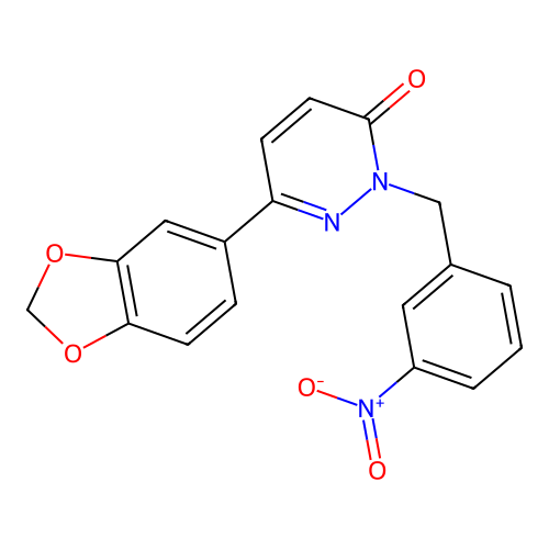 6-(1,3-Benzodioxol-5-yl)-2-[(3-nitrophenyl)methyl]pyridazin-3-one structure