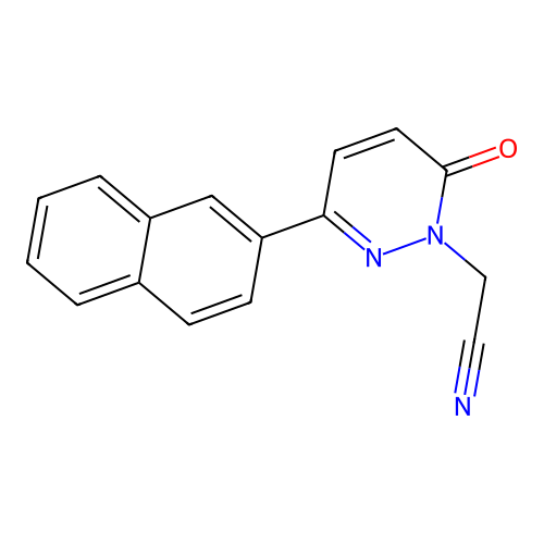 2-(3-Naphthalen-2-yl-6-oxopyridazin-1-yl)acetonitrile structure