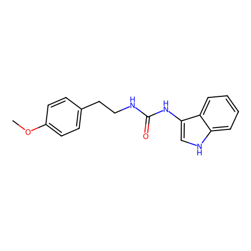 1-(1H-indol-3-yl)-3-(4-methoxyphenethyl)urea structure