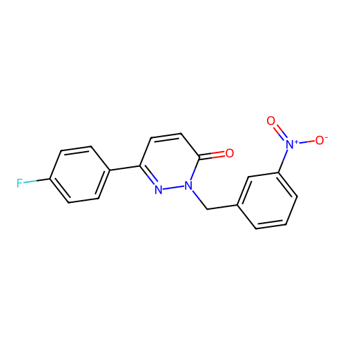 6-(4-Fluorophenyl)-2-[(3-nitrophenyl)methyl]pyridazin-3-one structure