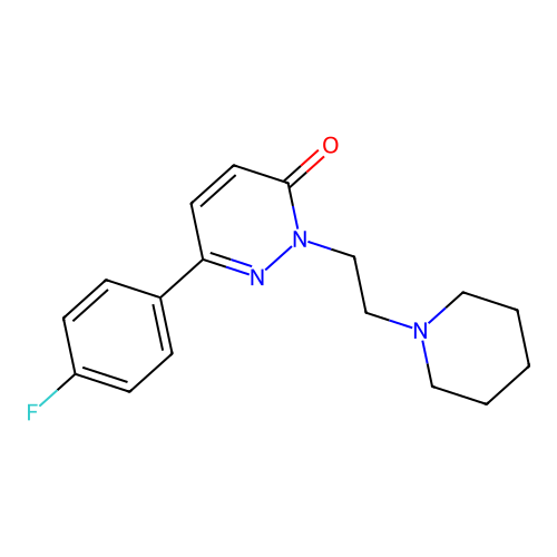 6-(4-Fluorophenyl)-2-(2-piperidin-1-ylethyl)pyridazin-3-one structure