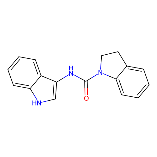 N-(1H-indol-3-yl)indoline-1-carboxamide structure