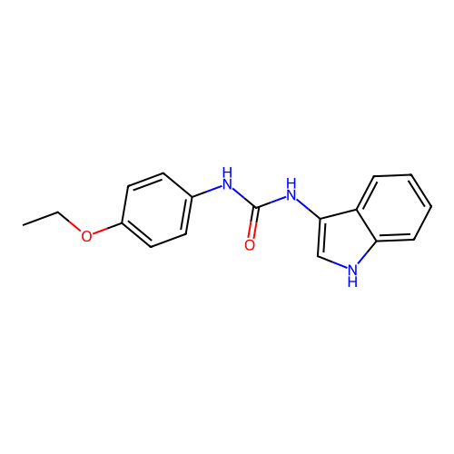 1-(4-ethoxyphenyl)-3-(1H-indol-3-yl)urea structure