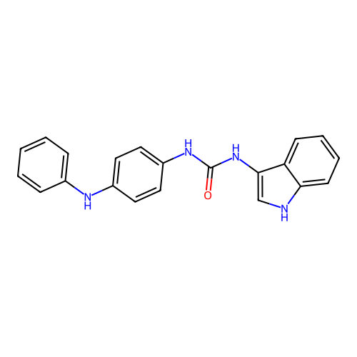 1-(1H-indol-3-yl)-3-(4-(phenylamino)phenyl)urea structure