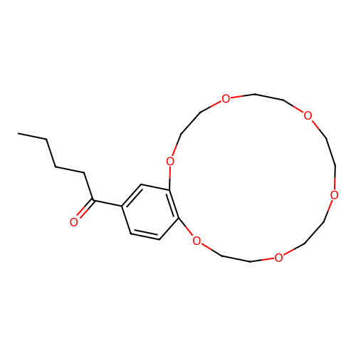 1-(2,5,8,11,14,17-hexaoxabicyclo[16.4.0]docosa-1(18),19,21-trien-20-yl)pentan-1-one structure