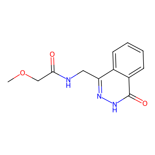 2-methoxy-N-[(4-oxo-3H-phthalazin-1-yl)methyl]acetamide structure