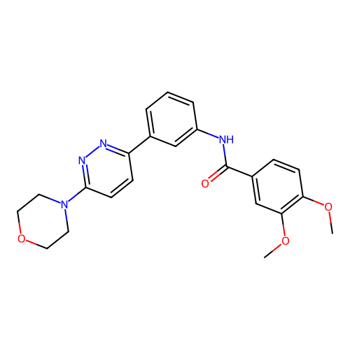 3,4-dimethoxy-N-(3-(6-morpholinopyridazin-3-yl)phenyl)benzamide structure