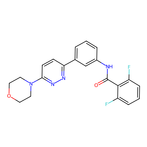 2,6-difluoro-N-(3-(6-morpholinopyridazin-3-yl)phenyl)benzamide structure
