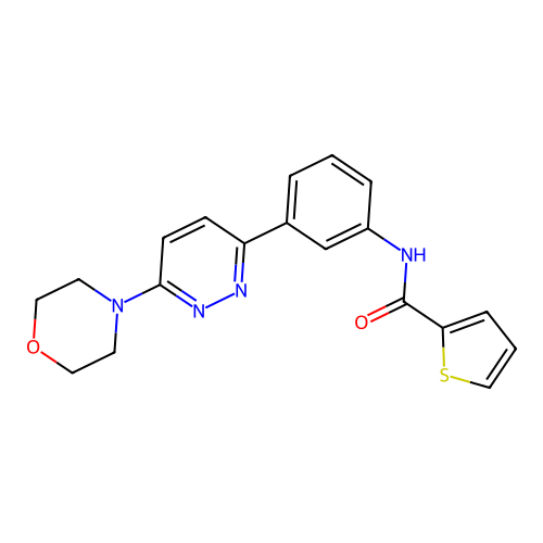 N-(3-(6-morpholinopyridazin-3-yl)phenyl)thiophene-2-carboxamide structure