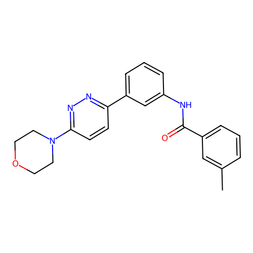 3-methyl-N-(3-(6-morpholinopyridazin-3-yl)phenyl)benzamide structure