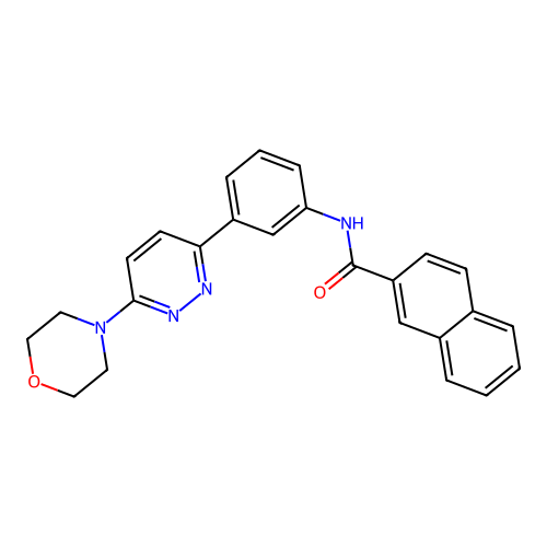 N-(3-(6-morpholinopyridazin-3-yl)phenyl)-2-naphthamide structure