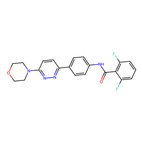2,6-difluoro-N-(4-(6-morpholinopyridazin-3-yl)phenyl)benzamide structure