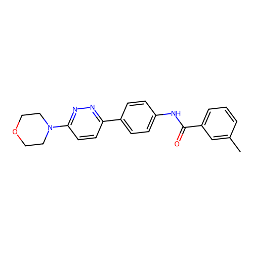 3-methyl-N-(4-(6-morpholinopyridazin-3-yl)phenyl)benzamide structure