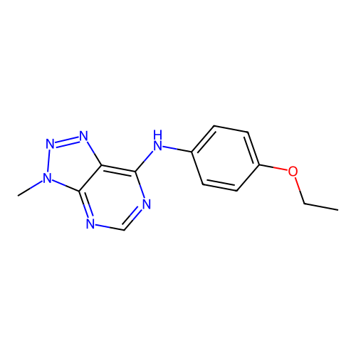 N-(4-ethoxyphenyl)-3-methyl-3H-[1,2,3]triazolo[4,5-d]pyrimidin-7-amine structure