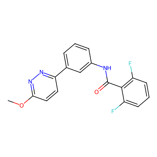 2,6-difluoro-N-(3-(6-methoxypyridazin-3-yl)phenyl)benzamide structure