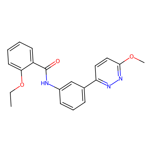 2-ethoxy-N-[3-(6-methoxypyridazin-3-yl)phenyl]benzamide structure