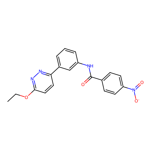 N-[3-(6-ethoxypyridazin-3-yl)phenyl]-4-nitrobenzamide structure