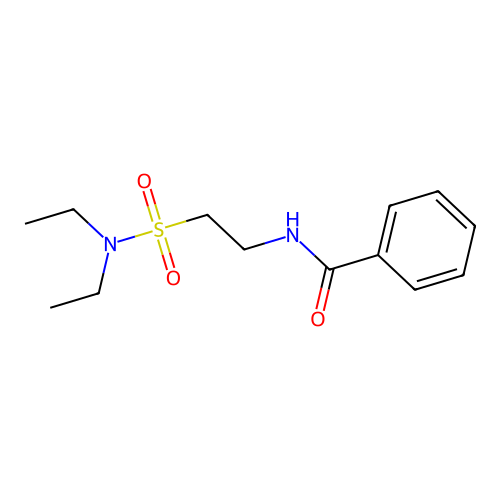 N-(2-(N,N-diethylsulfamoyl)ethyl)benzamide structure