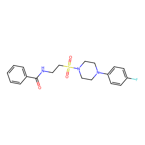 N-(2-{[4-(4-fluorophenyl)piperazin-1-yl]sulfonyl}ethyl)benzamide structure