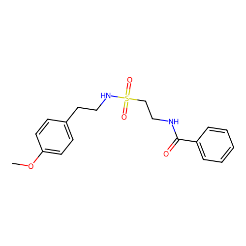 N-(2-(N-(4-methoxyphenethyl)sulfamoyl)ethyl)benzamide structure