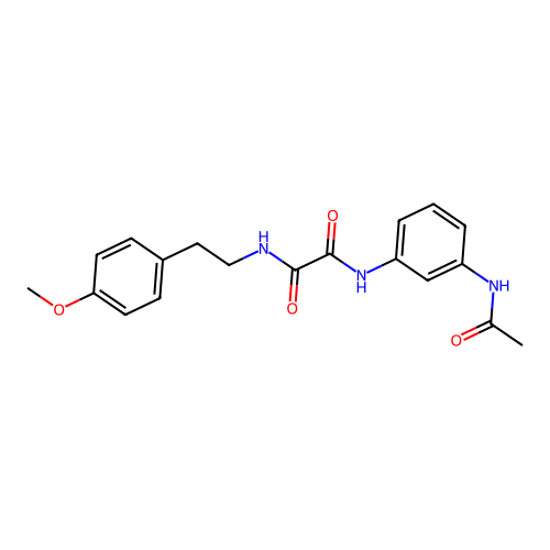 N1-(3-acetamidophenyl)-N2-(4-methoxyphenethyl)oxalamide structure