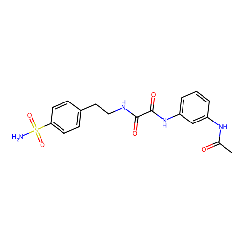 N1-(3-acetamidophenyl)-N2-(4-sulfamoylphenethyl)oxalamide structure