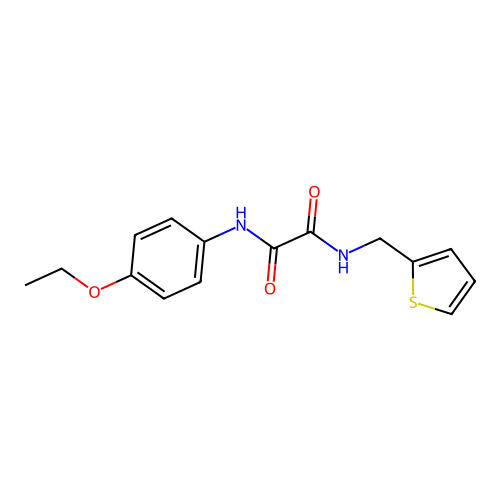 N1-(4-ethoxyphenyl)-N2-(thiophen-2-ylmethyl)oxalamide structure