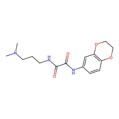 N1-(2,3-dihydrobenzo[b][1,4]dioxin-6-yl)-N2-(3-(dimethylamino)propyl)oxalamide structure
